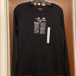 Black crew neck long sleeve